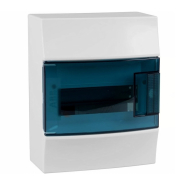 Щит распределительный ABB MISTRAL, 1SPE007717F0321, 8 модулей накладной IP41 (прозрачная дверца)