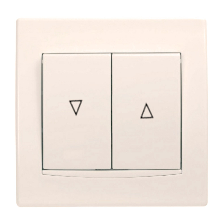 Вимикач для жалюзі Schneider Electric Anya, кремовий, AYA1300123 - 1