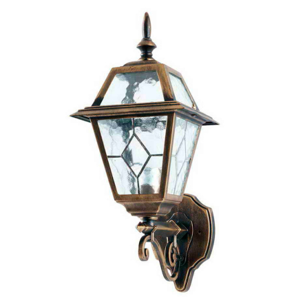 Світильник парковий Lusterlicht, Faro I, Е27, 100Вт, настінний, старе золото - 1