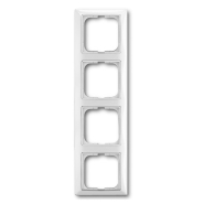 Рамка четверная горизонтальная белый Basic 55