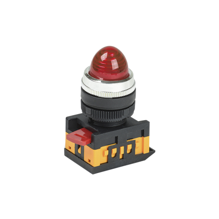 Светосигнальный индикатор IEK AL-22 d22мм красная неон 240В цилиндр - 1