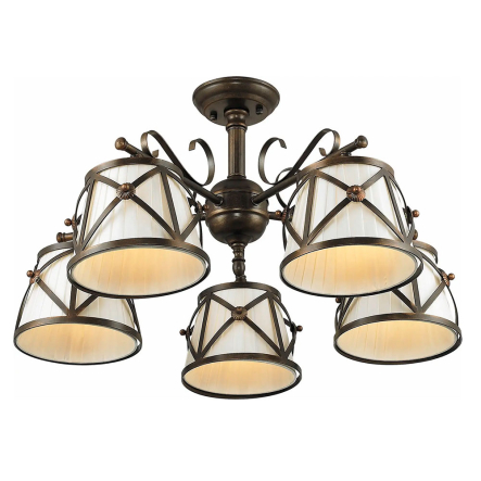 Люстра ALTALUSSE INL-6100C-05 Golden coffee, E14, 5x40W - 1