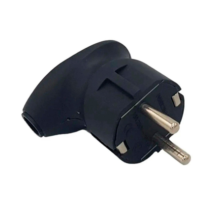 Вилка прямая NEOMAX NX1103 боковой подвод кабеля, черная, без заземления - 1