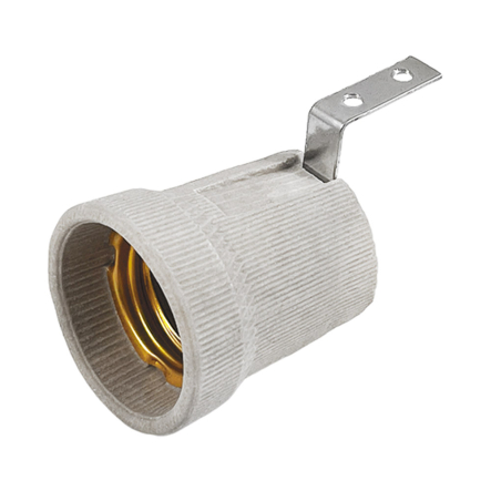 Патрон LEMANSO Е27 керамічний + планка / LM2533 - 1