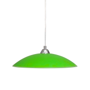 Люстра-подвес ДеКоРа, Индиго, E27, 1х60W, ⌀400, зеленый, 45697