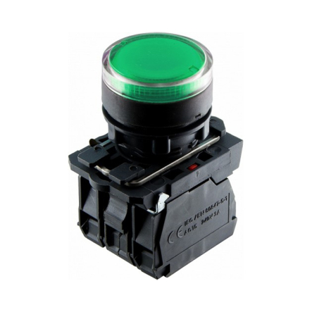 Кнопка с подсветкой зеленая TB5-AW33M5 АСКО-УКРЕМ - 1