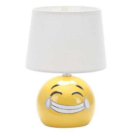 Настольная лампа SIRIUS D1-508, Смайлик 18х18х26 см, E14, 1х40W, белый плафон - 1