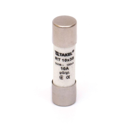 Запобіжник циліндричний TAKEL RT 10х38 10А, 510641 - 1