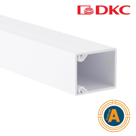 TA-EN 25x30 Короб с плоской основой, ДКС, 00323, длина 2м, цвет белый RAL9001 - 1