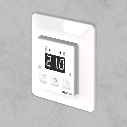 Терморегулятор DigiTOP TS-1F, АС 230 В, 16 А, 5...40°C, для теплого пола