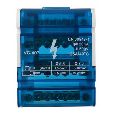 Нулевая шина 4х7 в корпусе (4бруска по 7 отверстий) АСКО-УКРЕМ, A0150120020