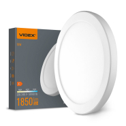 Світильник LED накладний VIDEX DL6R, 18W, 3000-6500K, коло 217х17мм, білий, VL-DL6R-18CW
