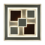 Світильник VIOLUX Smart OXFORD, 110W, 3000-6000 К, 8000Lm, 500 мм, квадрат, білий, коричневий, 220435