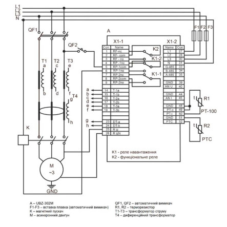 Универсальный блок защиты асинхронных электродвигателей Новатек-Электро УБЗ-302