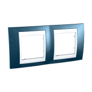 Рамка 2-місна блакитний лід/білий Schneider Electric Uniсa PLUS, MGU6.004.854