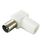 Штекер антенний, Г-подібний корпус, пластик, великий