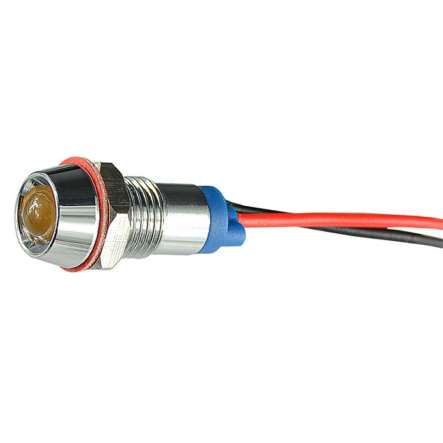 Сигнальна арматура АСКО-УКРЕМ AC22C-8, 220В, AC, LED, жовта, A0140030215 - 1