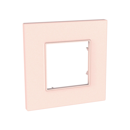 Рамка 1-местная, розово-жемчужный, Schneider Electric Uniсa QUADRO, MGU4.702.37 - 1