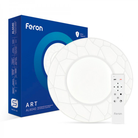 Світильник LED Feron, AL6040, ART, 72W, 5400Lm, 3000K-6000K, 500х70 мм, 7256 - 1