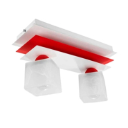 Люстра металева SIRIUS PR 1012/2 білий+червоний, E14