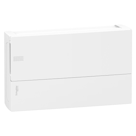 Щит розподільний навісний Schneider Electric Mini Pragma на 18 модулів, димчасті двері, MIP12118T - 1