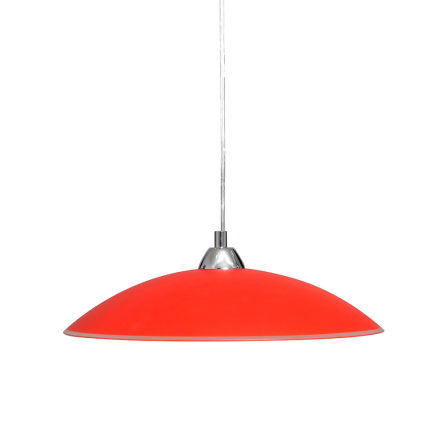 Люстра-подвес ДеКоРа, Индиго, E27, 1х60W, ⌀400, красный, 45699 - 1