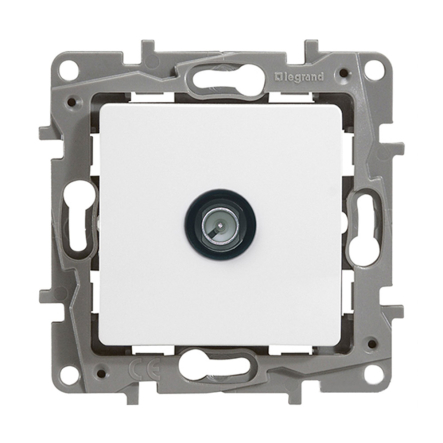 Розетка TV кінцева Legrand Etika, 672251, біла - 1
