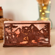 Соляний світильник "Дикий ведмідь" 2кг