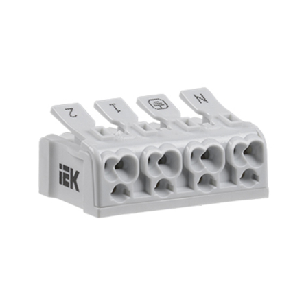 Клема пружинна сполучна КСП4-2L + N + PE IEK - 1
