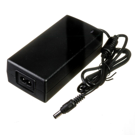 Блок живлення пластиковий 12V 8.3А - 100W зі штекером та кабелем 5.5х2.5 мм IP20 AVT, 1013438 - 1