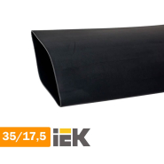 Трубка термоусадочная ТТУ 35/17.5 чёрная IEK, UDRS-D35-50-K02
