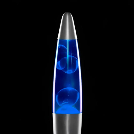 Светильник-ночник  Лава, лампа 37см, 25Вт, 220В, Синій