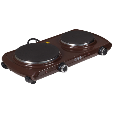 Электроплитка "Термія" ЕПЧ 2-2,2/220, с чугунной конфоркой, 2 конфорочная, коричневая - 1 Электроплитка "Термія" ЕПЧ 2-2,2/220, с чугунной конфоркой, 2 конфорочная, коричневая - 1