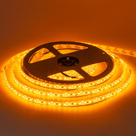 Світлодіодна стрічка жовта 12V smd3528 120led/м 9,6W/м IP20 MTK 1012109 - 1