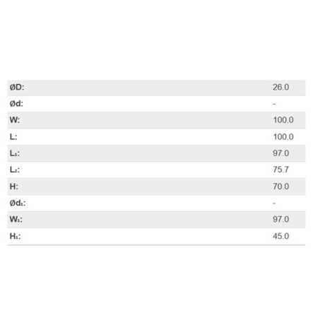 Коробка распределительная TAKEL 503005, герметичная ІР55, 100х100х70