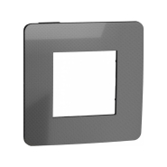 Рамка однопостовая Schneider Electric NU280253 (никель/антрацит) Studio Metal