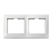 Рамка 2-поста, белая, АСКО-УКРЕМ, Pm-2-FI-W