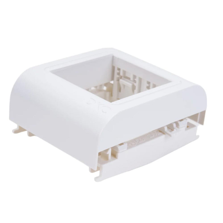 Рамка-суппорт PDA-BN 80, Brava, ДКС, 10443, под 2 модуля, цвет белый, 43х45 мм