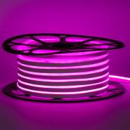 Светодиодный неон розовый 220V smd2835 120LED/м 7W/м IP65 8х16мм AVT-1-NEON