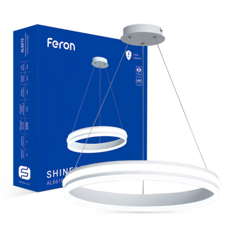 Світильник LED Feron, AL6610, SHINE LEVITATION, 50W, 3200Lm, 4000K, 500х1200 мм, 7691 - 1