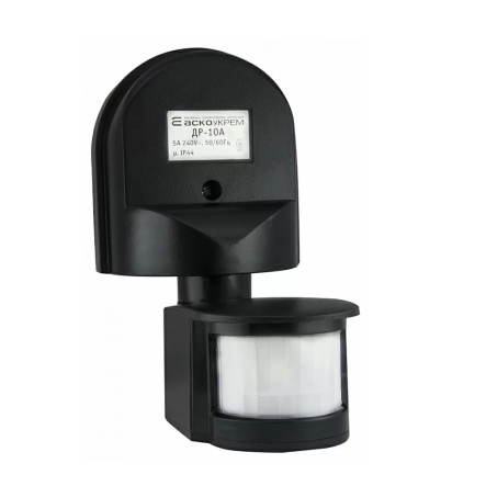 Датчик движения инфракрасный АСКО-УКРЕМ ДР-10А, чёрный, A0220010019 - 1