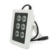 Прожектор ИнфраКрасный Lightwell LW6-50IR006-12, 12V, 0,5-0,8 А, IP66, дальность подсв. 50м, угол 120°, белый