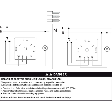 Диммер LED поворотный, тип RC, 3-370 Вт, Schneider Electric ASFORA, белый, EPH6800121