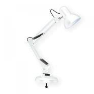 Настільна лампа LEBRON L-TL-Tel E27, 40 Вт, струбцина, біла