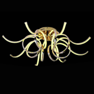 Люстра LED VATAN light 1092/8+8 золото 144W