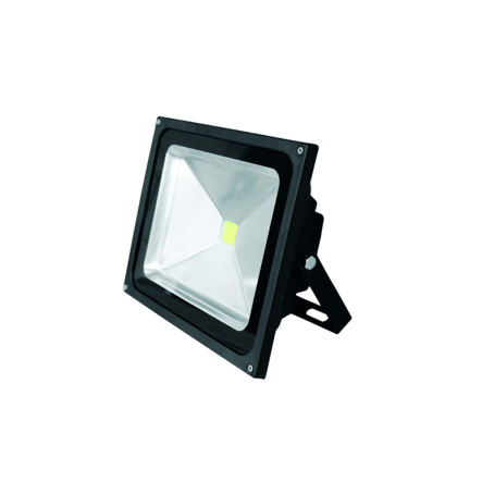 Прожектор LED Eurolamp 50W, 6500K, COB, classic, чорний, LED-FL-50(black) - 1