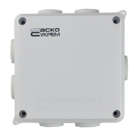 Коробка распределительная АСКО-УКРЕМ TY-RA, 100х100х70 мм., IP65, для улицы, A0150170018 - 3