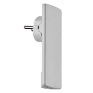 Вилка штепсельная NEOMAX NX1030 ультратонкая с подвижным контактом с заземлением, белая