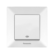 Вимикач одноклавішний перехресний Panasonic Arkedia Slim, білий, 00052WH