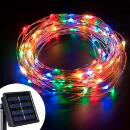 Гирлянда лучи росы от солнечной батареи 20 м, мульти, S-106-20 WM - 1